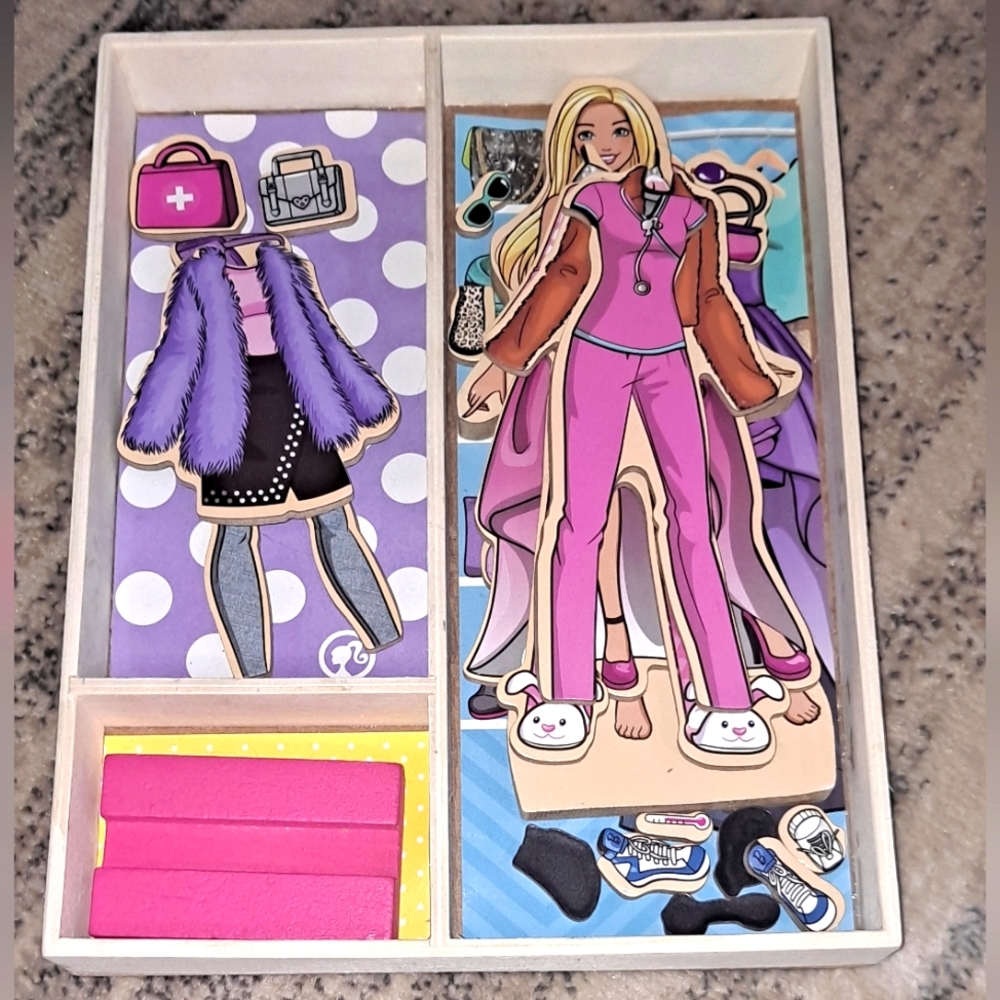Barbie magnetic dress up